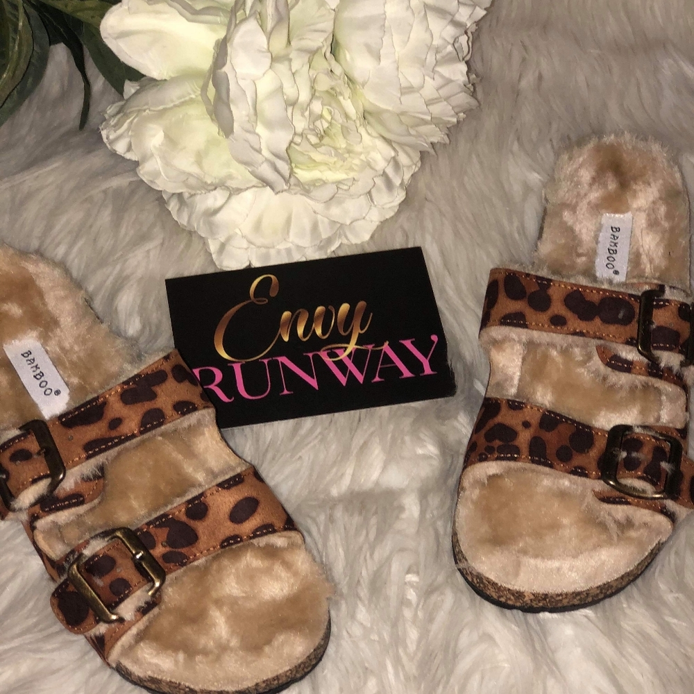 Serena Cheetah Slippers